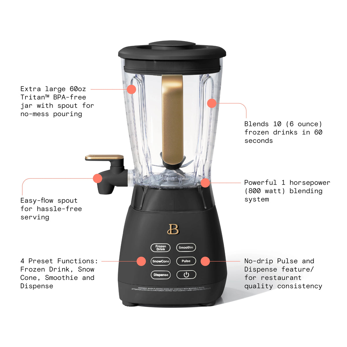 60 oz 4-Speed Frozen Drink Maker F64836