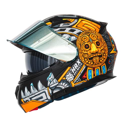 Matte Black Modular Motorcycle Helmet B795785