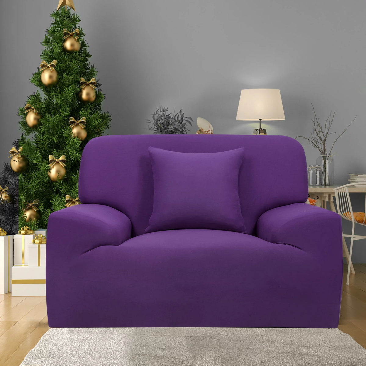 Stretch Sofa Slipcovers Couch Cover 1 2 3 4 Seater Purple Small Y6599