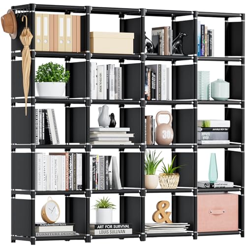 18 Cube Extra Large Black Bookcase Z9669