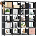 18 Cube Extra Large Black Bookcase Z9669