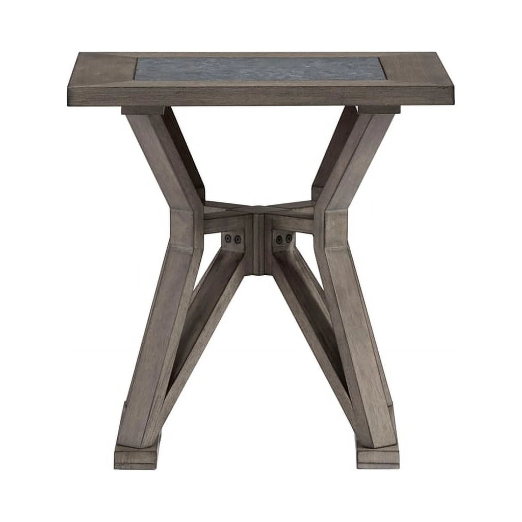 Ash Gray Engineered Wood End Table X457