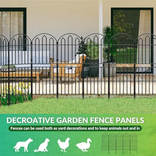 Decorative Rustproof Wire Garden Fence Panels 10 Pack A612