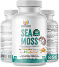 Organic Irish Sea Moss Pills with Turmeric, Burdock Root & Bladderwrack - 60 Capsules M291