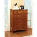 Oak 5-Drawer Chest Y7504