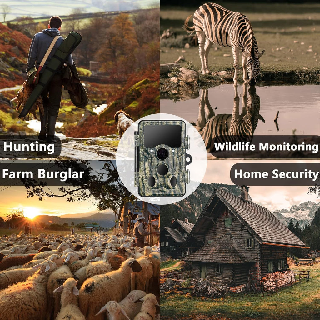 1296P 20MP WiFi Trail Camera with 940nm Night Vision Y445702
