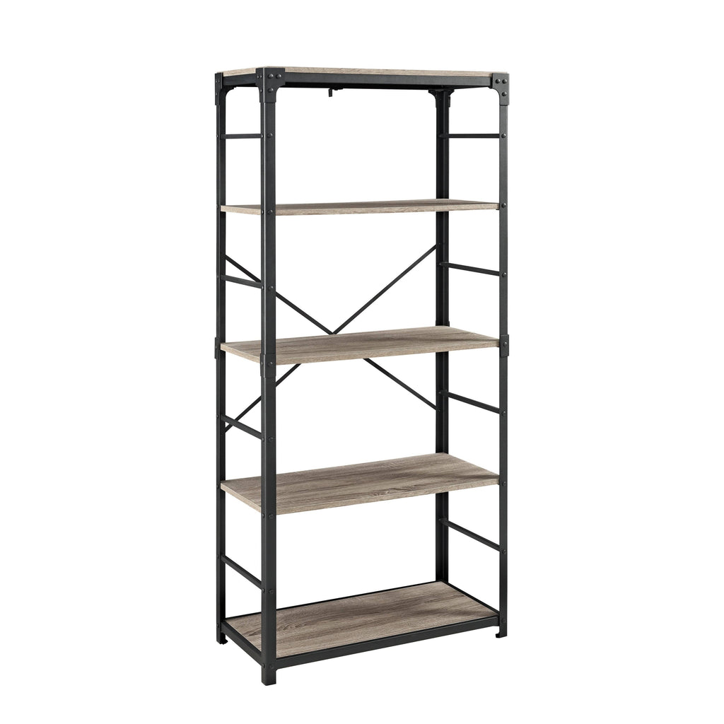 64-inch Driftwood Bookshelf X78247