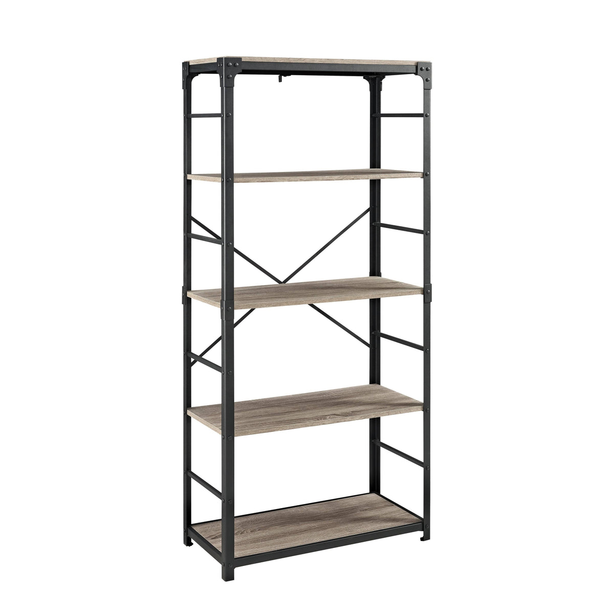 64-inch Driftwood Bookshelf X78247