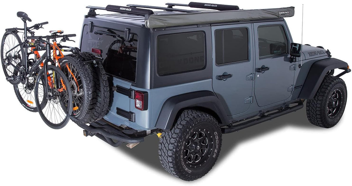 Black Spare Rear Wheel Bike Carrier U3716