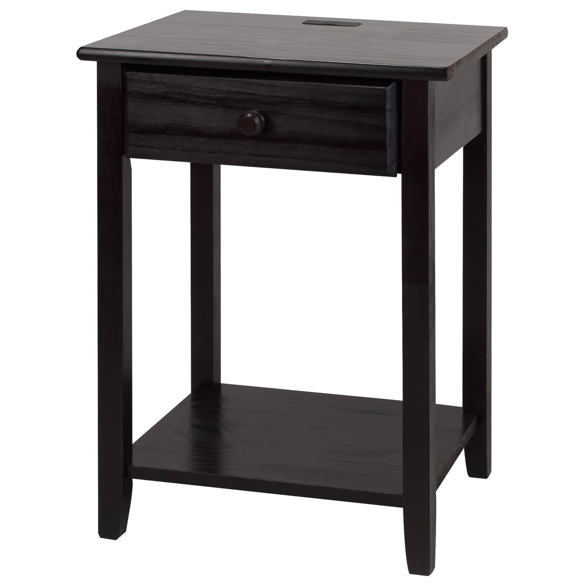 Espresso Nightstand with USB Port C560