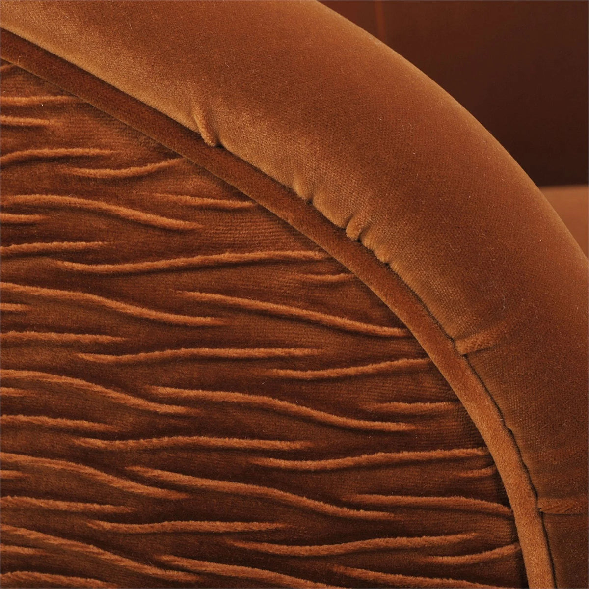 Burnt Orange Barrel Chair Y427