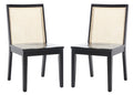 Black Natural Set of 2 Dining Chair O8593