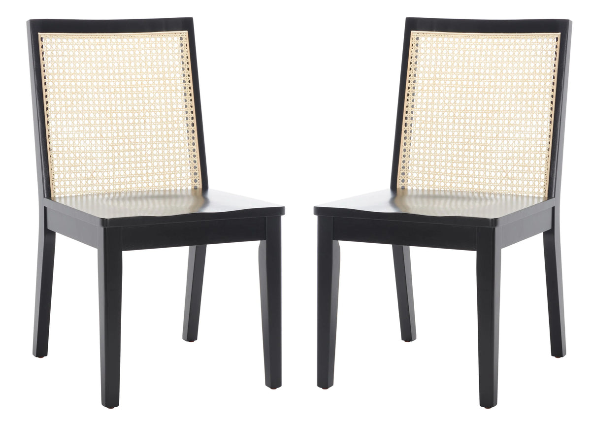Black Natural Set of 2 Dining Chair O8593