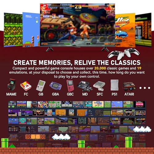 Retro Game Console Stick with 4K HDMI and 2.4G Wireless Controllers H56190