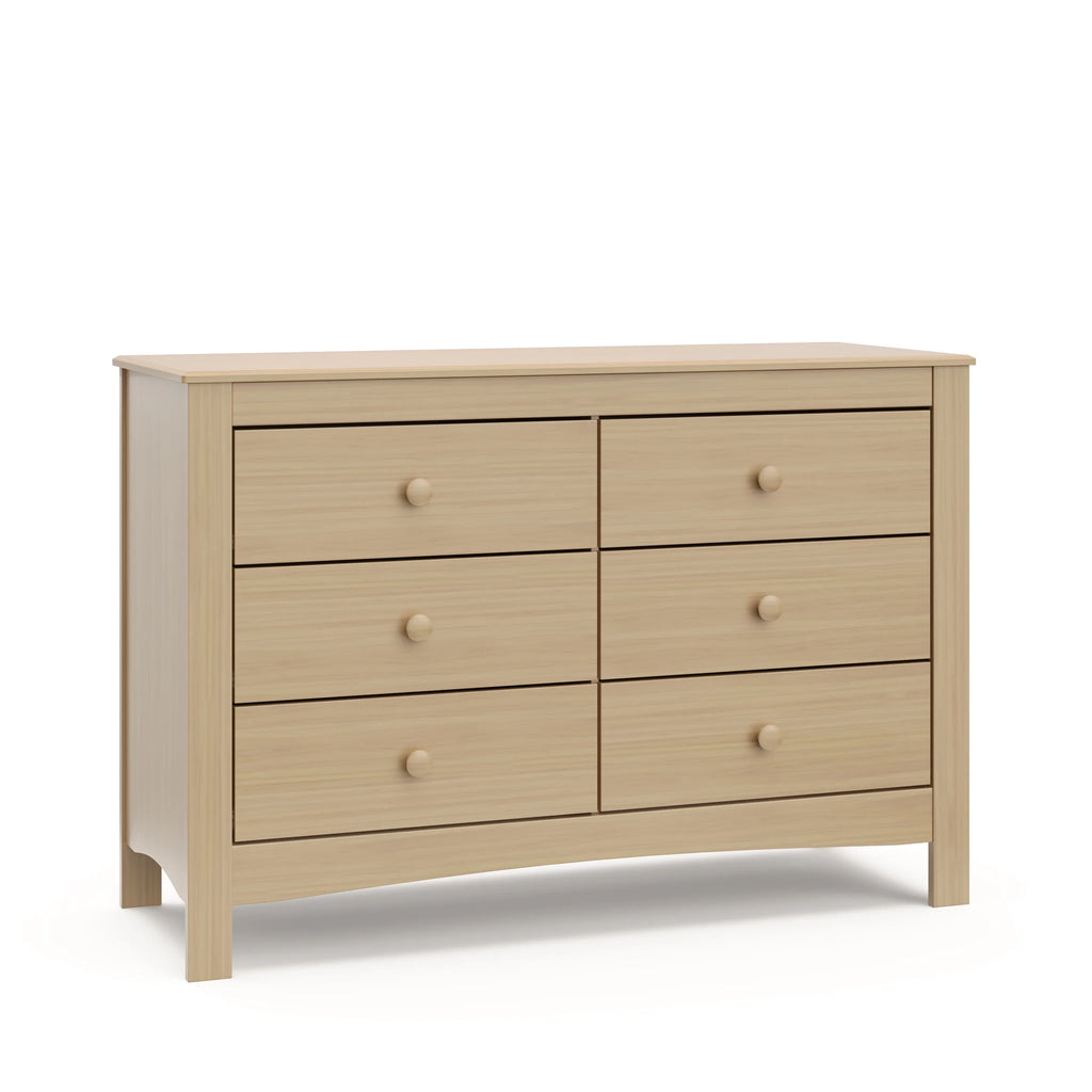White 6 Drawer Double Dresser E17740