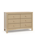White 6 Drawer Double Dresser E17740