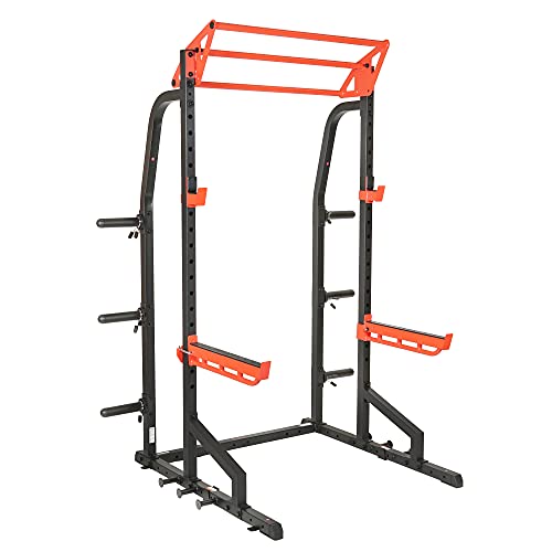 Half Rack Power Cage with J-Hooks and Pull Up Bar P3521