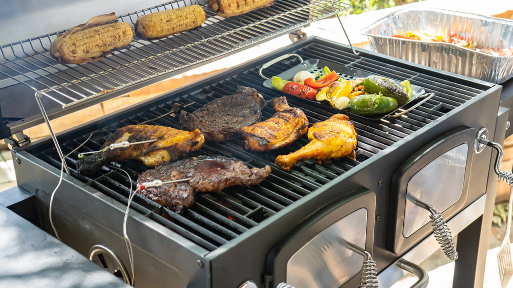32-inch Smart Charcoal Grill with Meat Thermometer K563