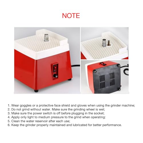 110V Portable Mini Electric Glass Grinder Machine with Grinder Bit I737