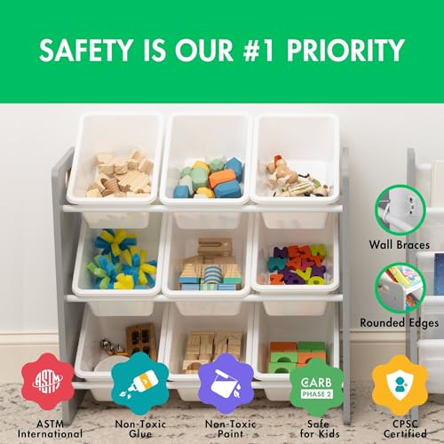 12-Bin Toy Organizer with Chalkboard M99047