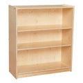 Wooden Bookcase with Three Shelves O678