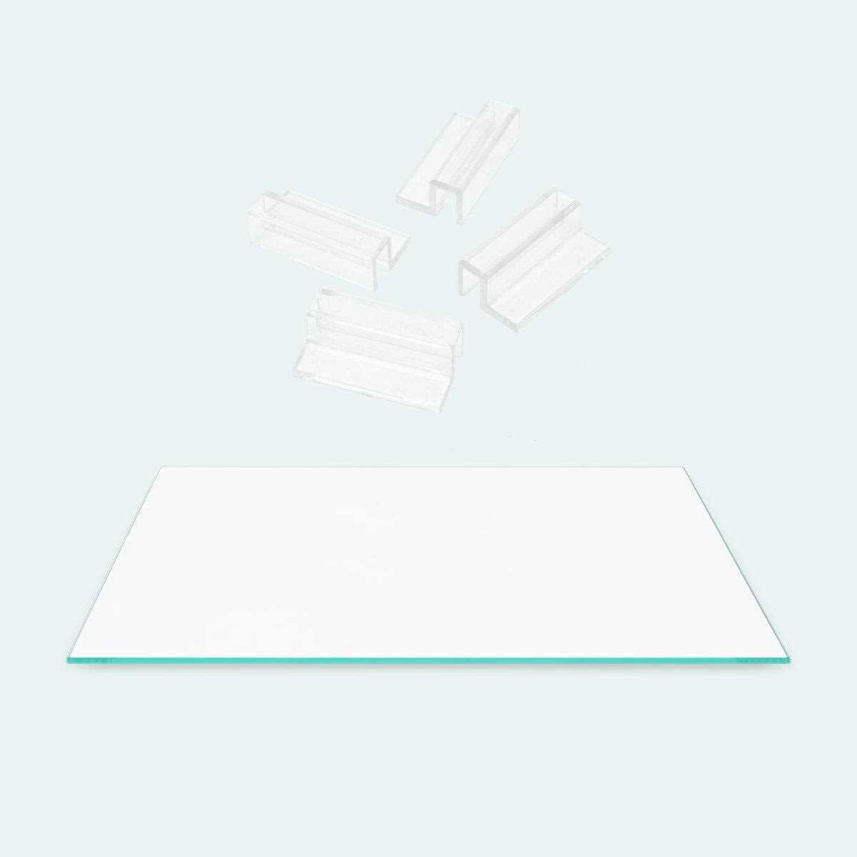 Aquarium Tank Glass Lid with Clear Clips P31833