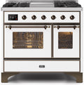 White Dual Fuel Natural Gas Range S31346