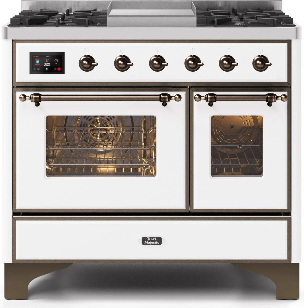 White Dual Fuel Natural Gas Range S31346