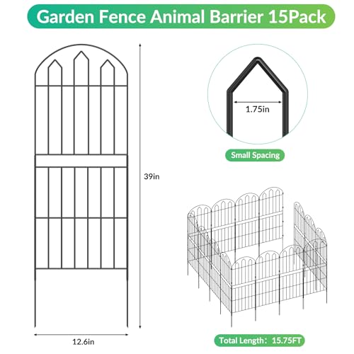 Decorative Rustproof Wire Garden Fence Panels 10 Pack A612