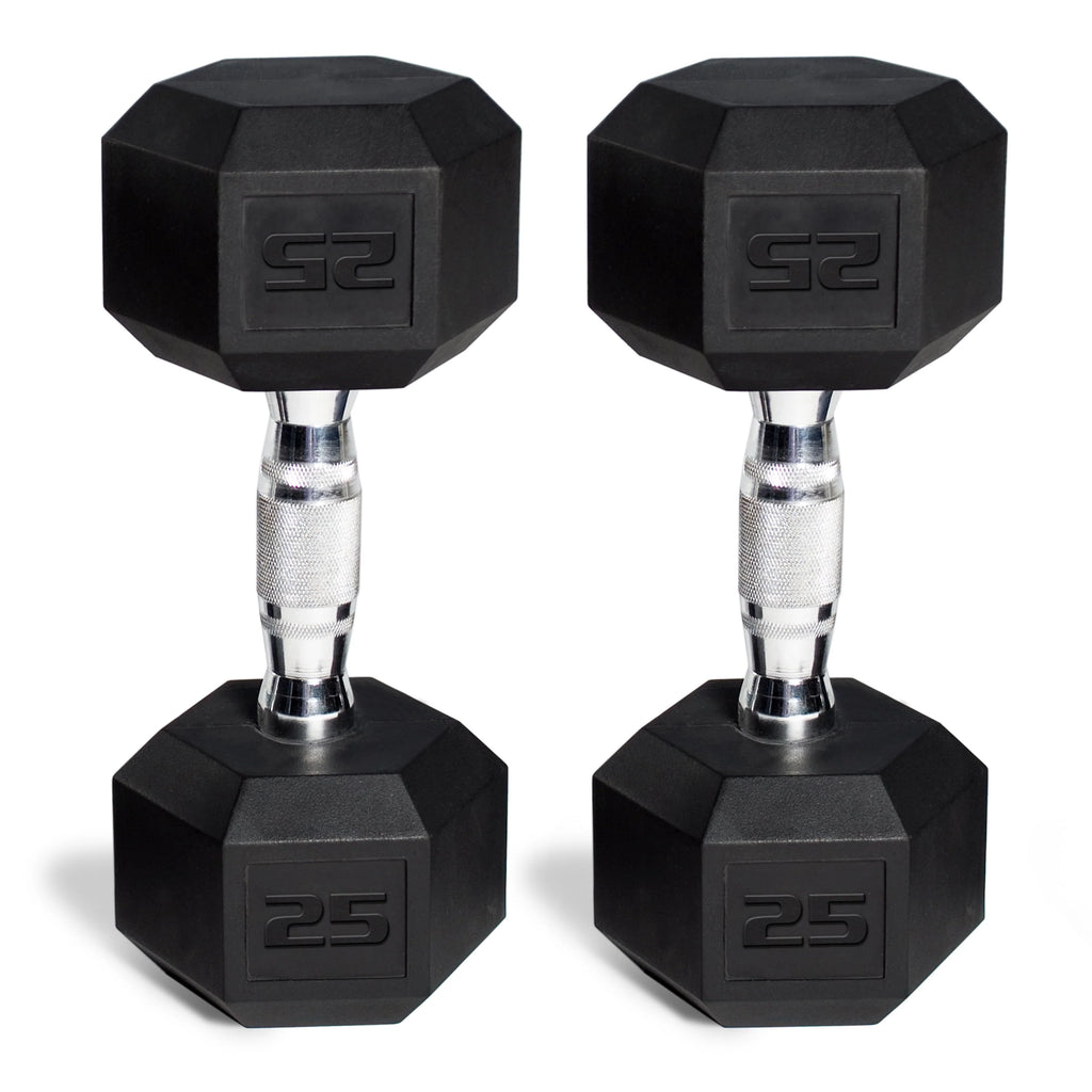 150lb Rubber Hex Dumbbell Set S13033