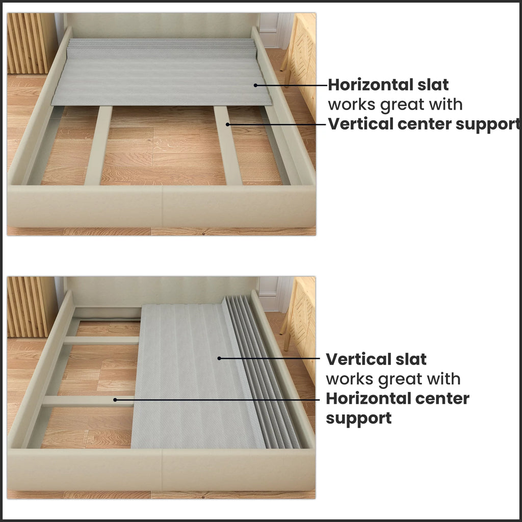 0.75” Heavy Duty Mattress Support Wood Slats with Cover D40713