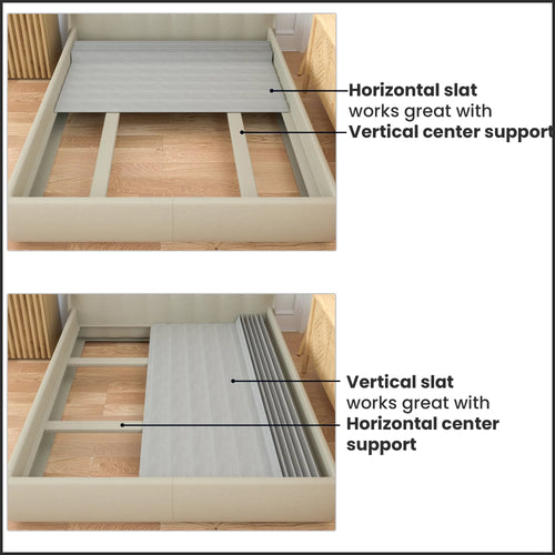 0.75” Heavy Duty Mattress Support Wood Slats with Cover D40713