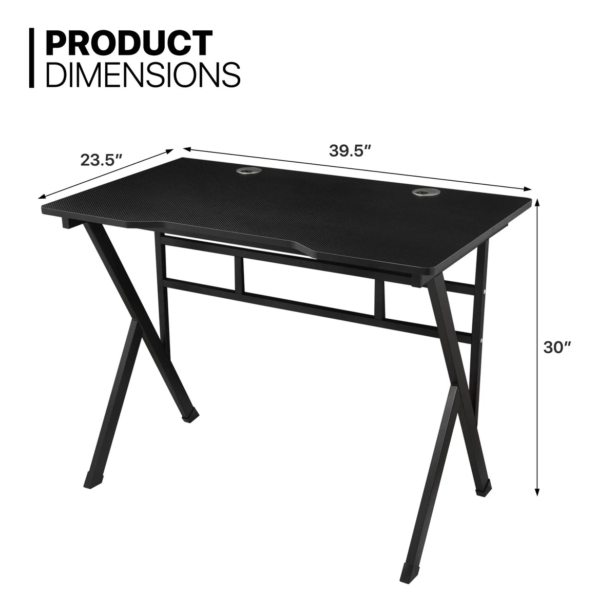 Black Portable Computer Desk and Rolling Swivel Task Seat R167