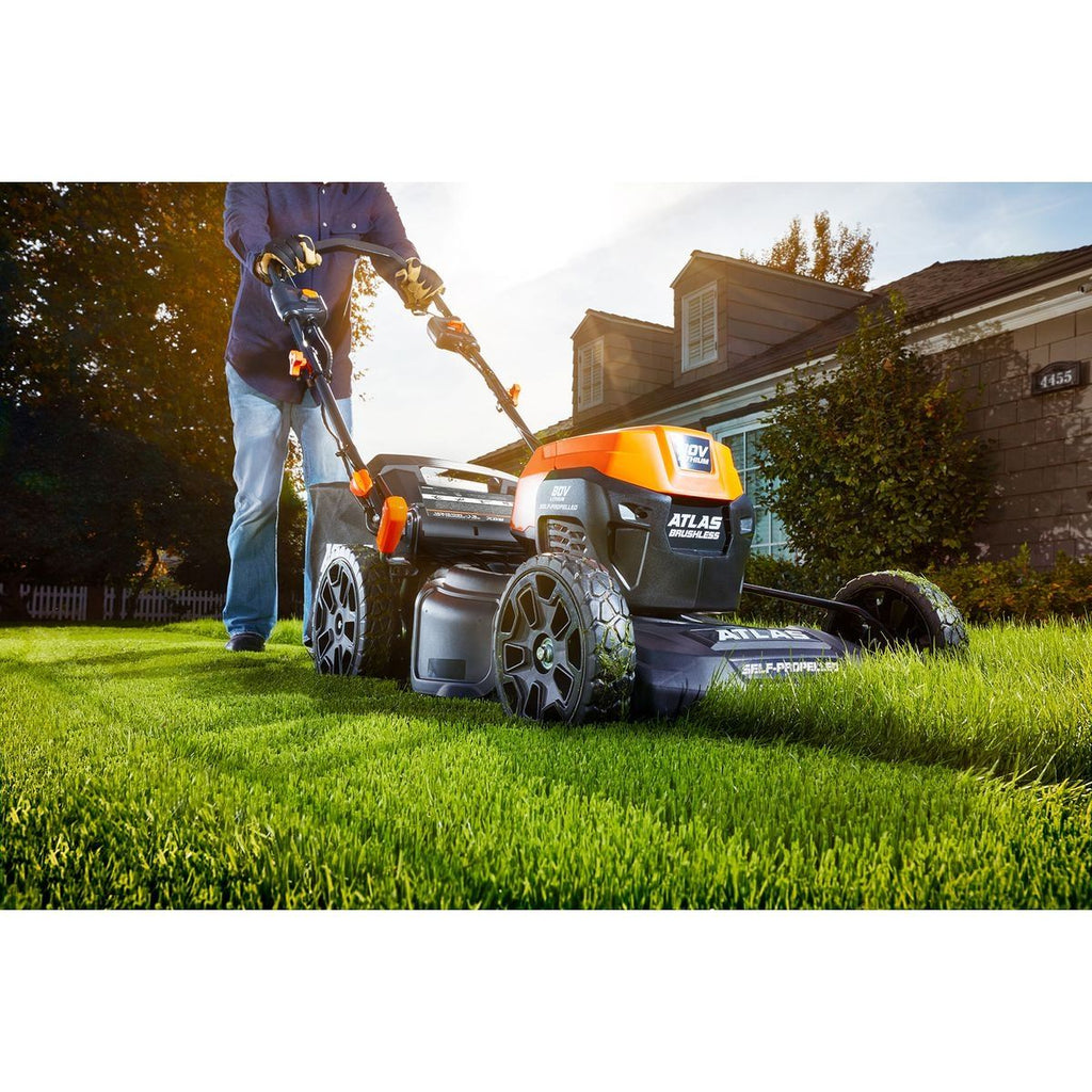 80V Brushless Cordless 21 in. Self-Propelled Lawn Mower X668498