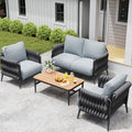 6-Piece Outdoor Patio Furniture Set with Coffee Table Q432592