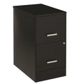 Black 2 Drawer Metal File Cabinet S3783