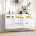 White 7 Drawer Wood Dresser H27995