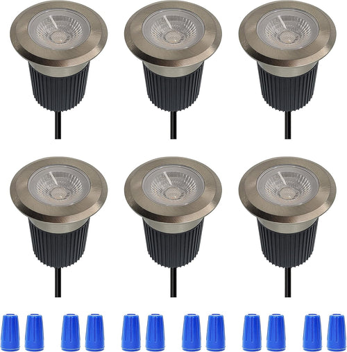 10W Low-Voltage IP67 Waterproof Warm White 2700K LED Landscape Lighting 6-Pack G570