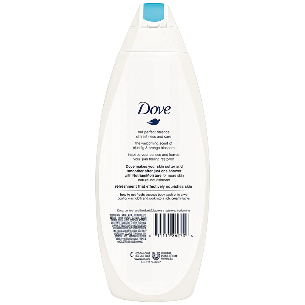Blue Fig & Orange Blossom Body Wash 22 Fl Oz Pack of 3 P4423