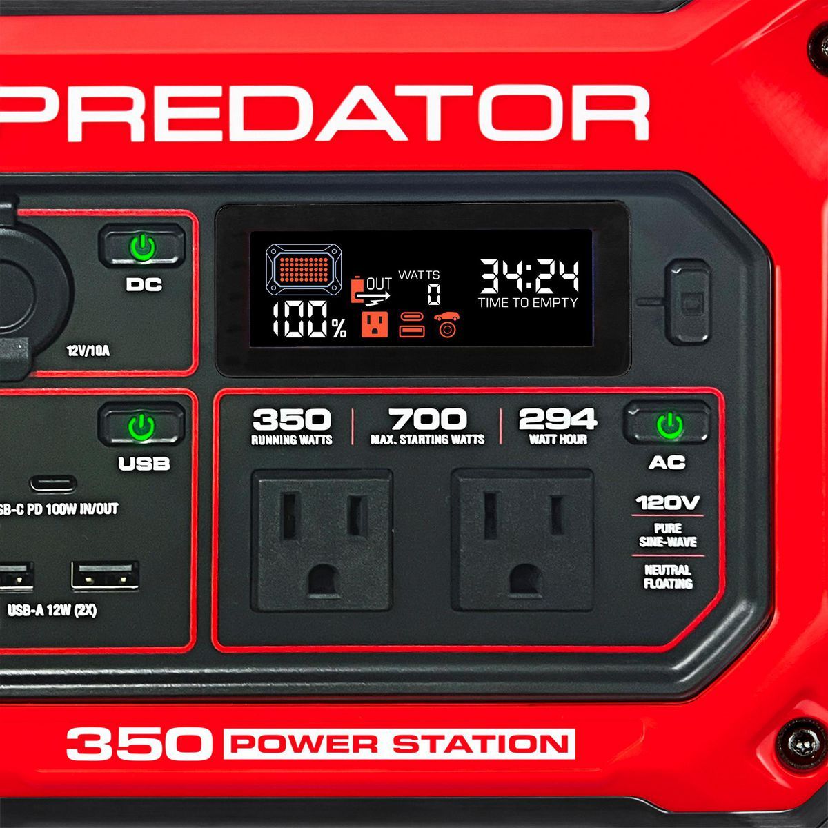 350 Watt Power Station, 294 Wh Capacity M9542