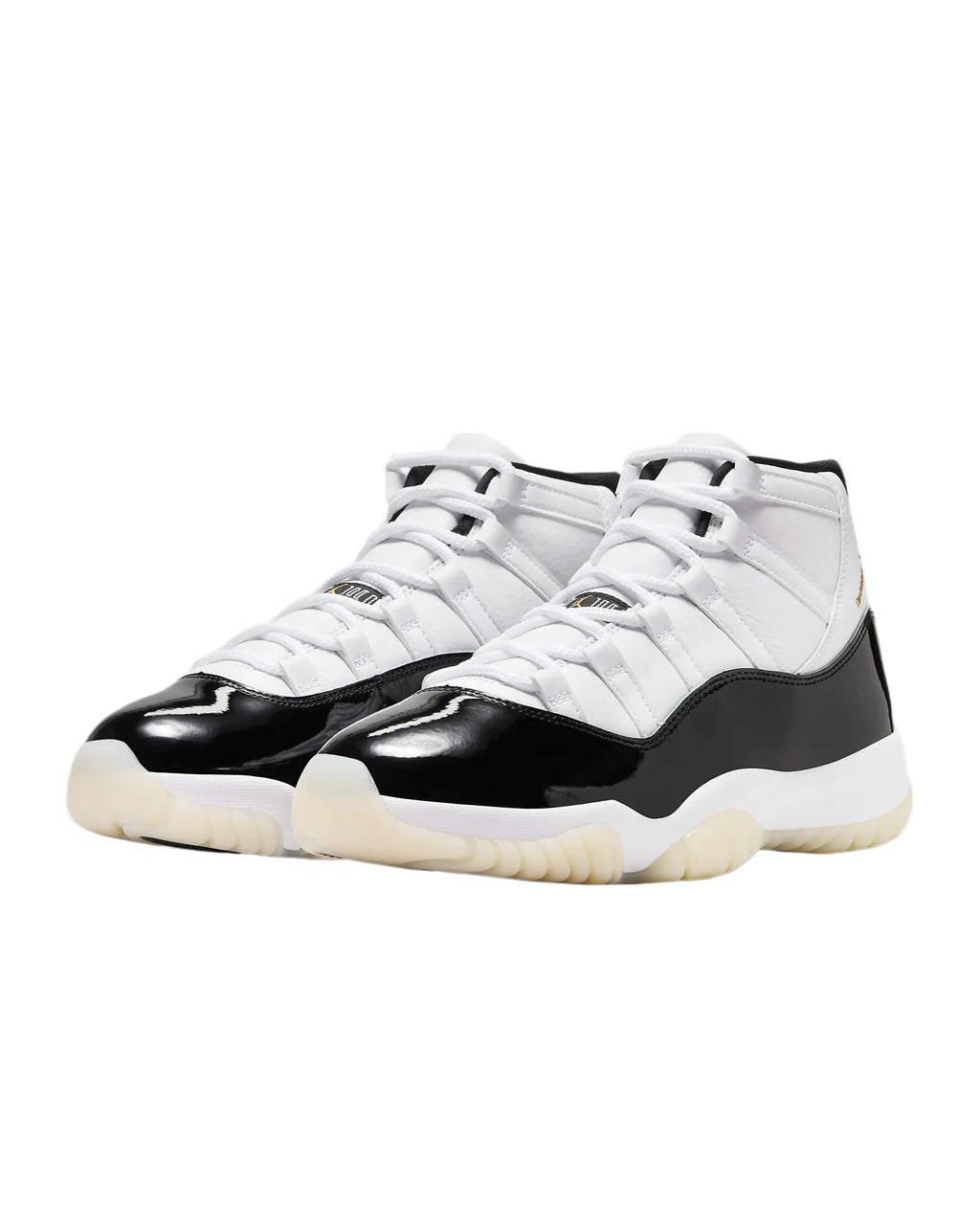White Metallic Gold-Black Sneaker P562