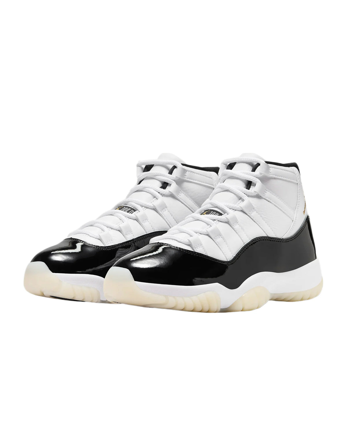 White Metallic Gold-Black Sneaker P562