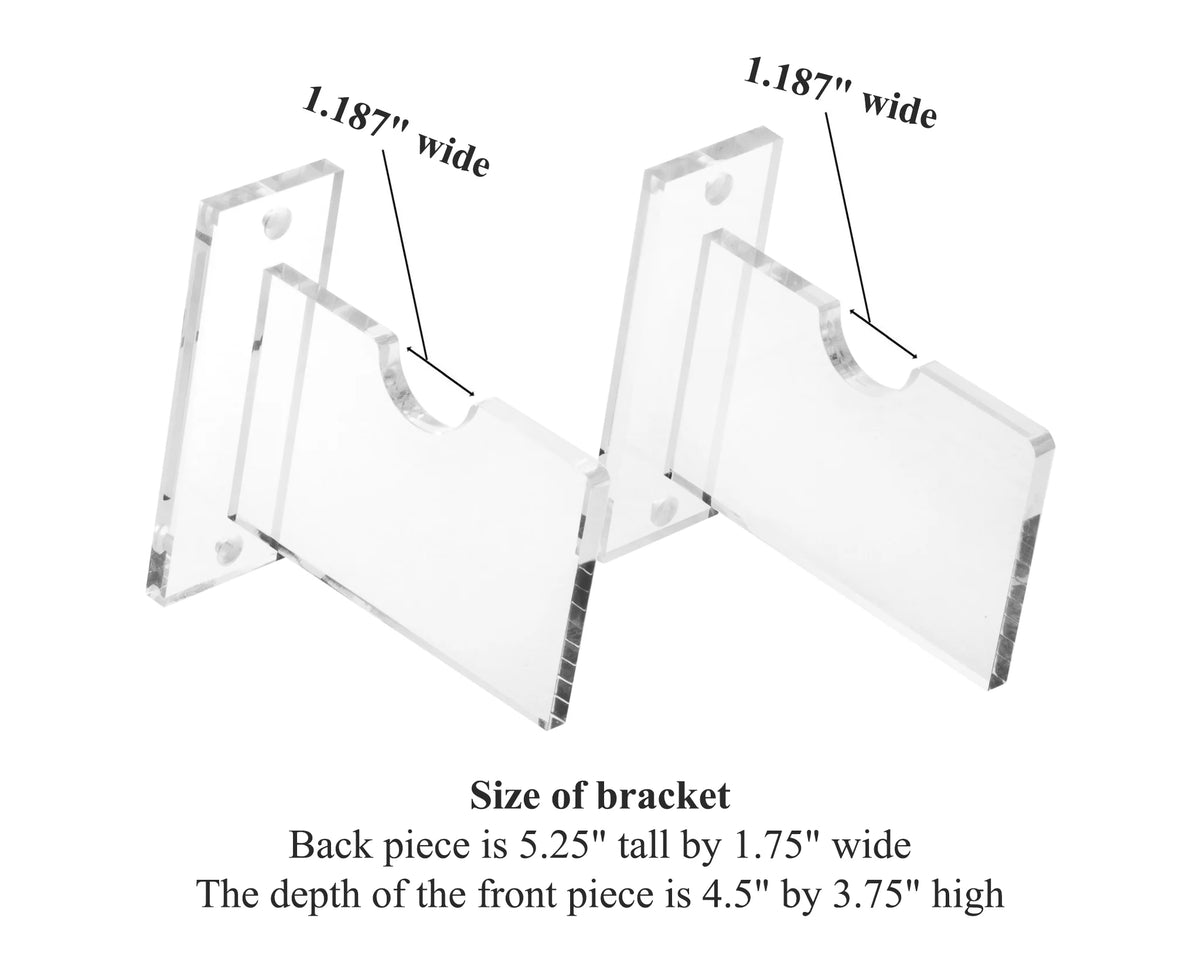 Clear Acrylic Lacrosse Stick Wall Mount Bracket L519872