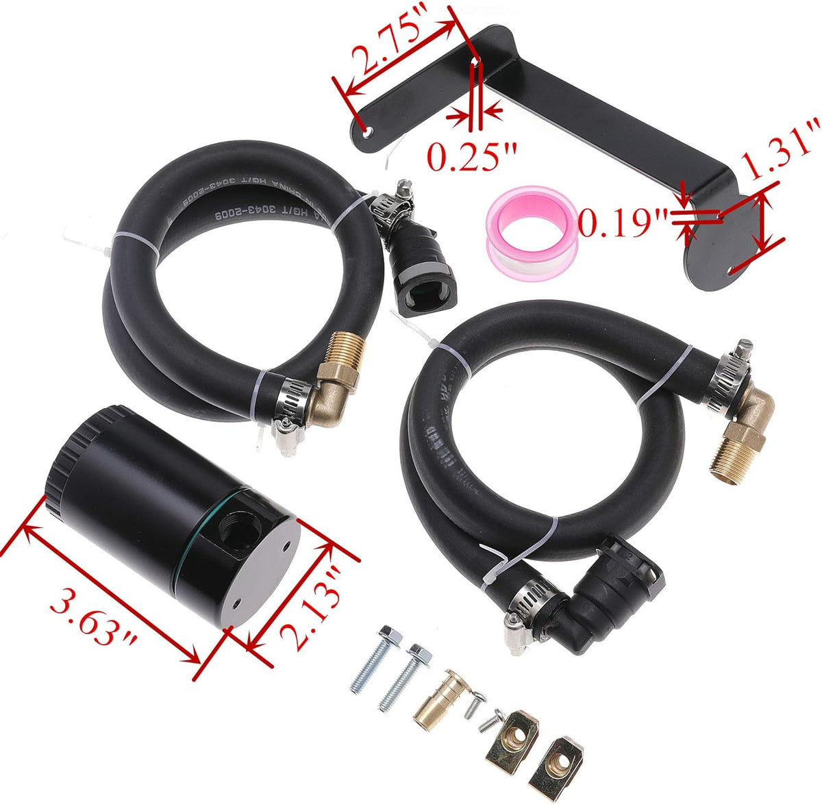 Oil Air Separator Catch Canister 3.0 Ounces Billet Aluminum T4409