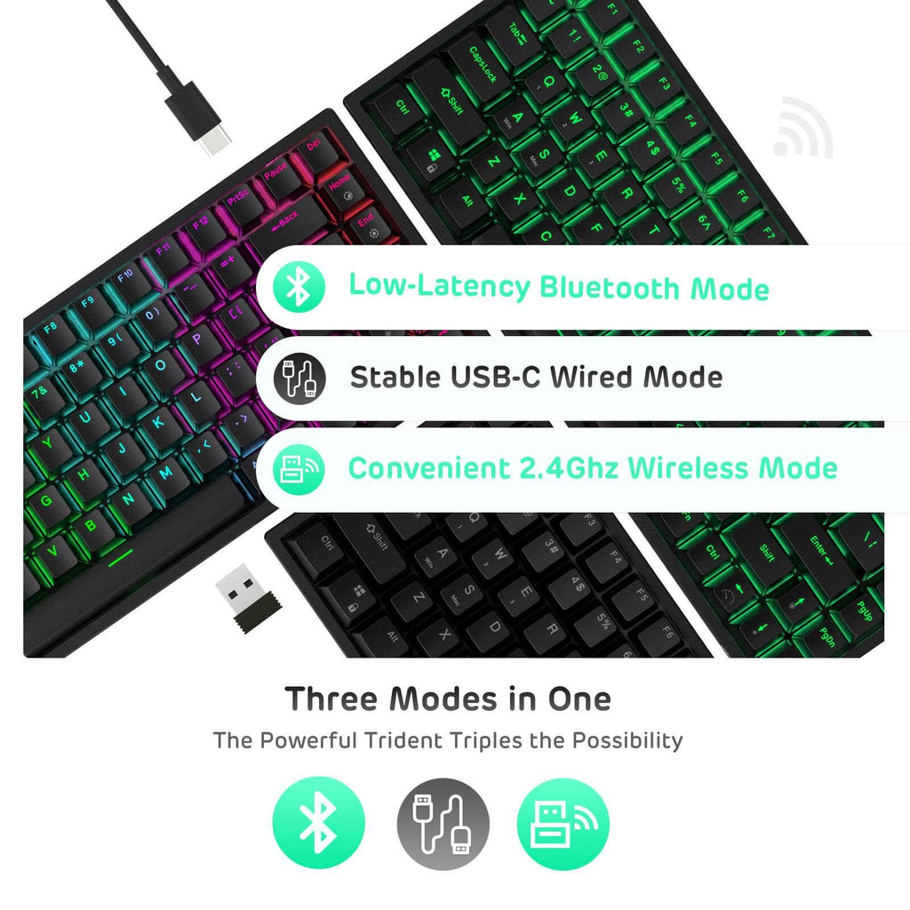84 Keys 2.4GHz Wireless Mechanical Keyboard L97395