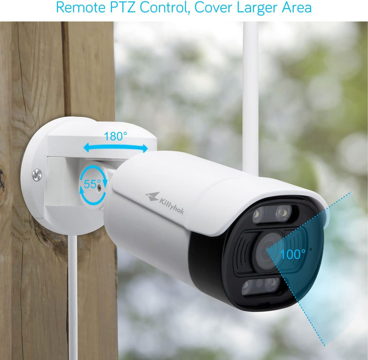 2K PTZ Wireless Security Camera System with 1TB HDD N181