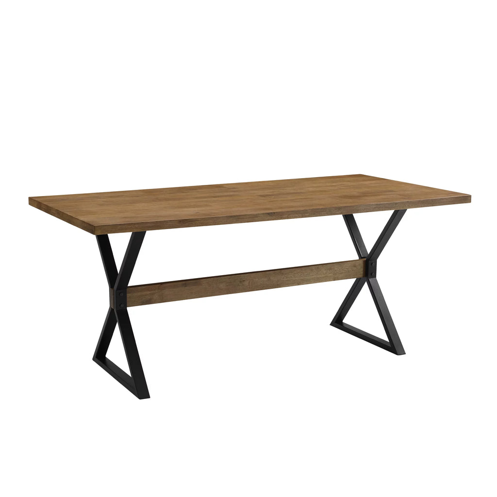 Modern Farmhouse X Leg Dining Table Z48449