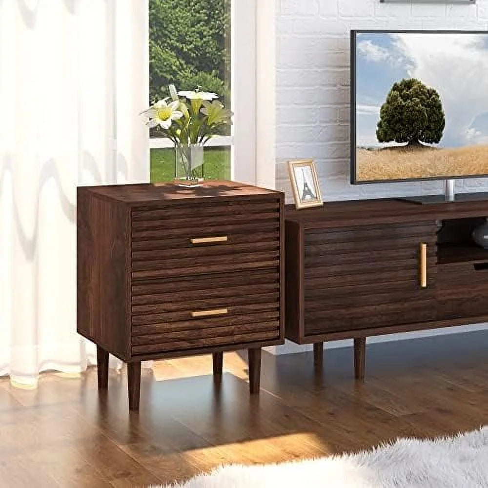 Set of 2 Nightstands with 2 Drawers N61269
