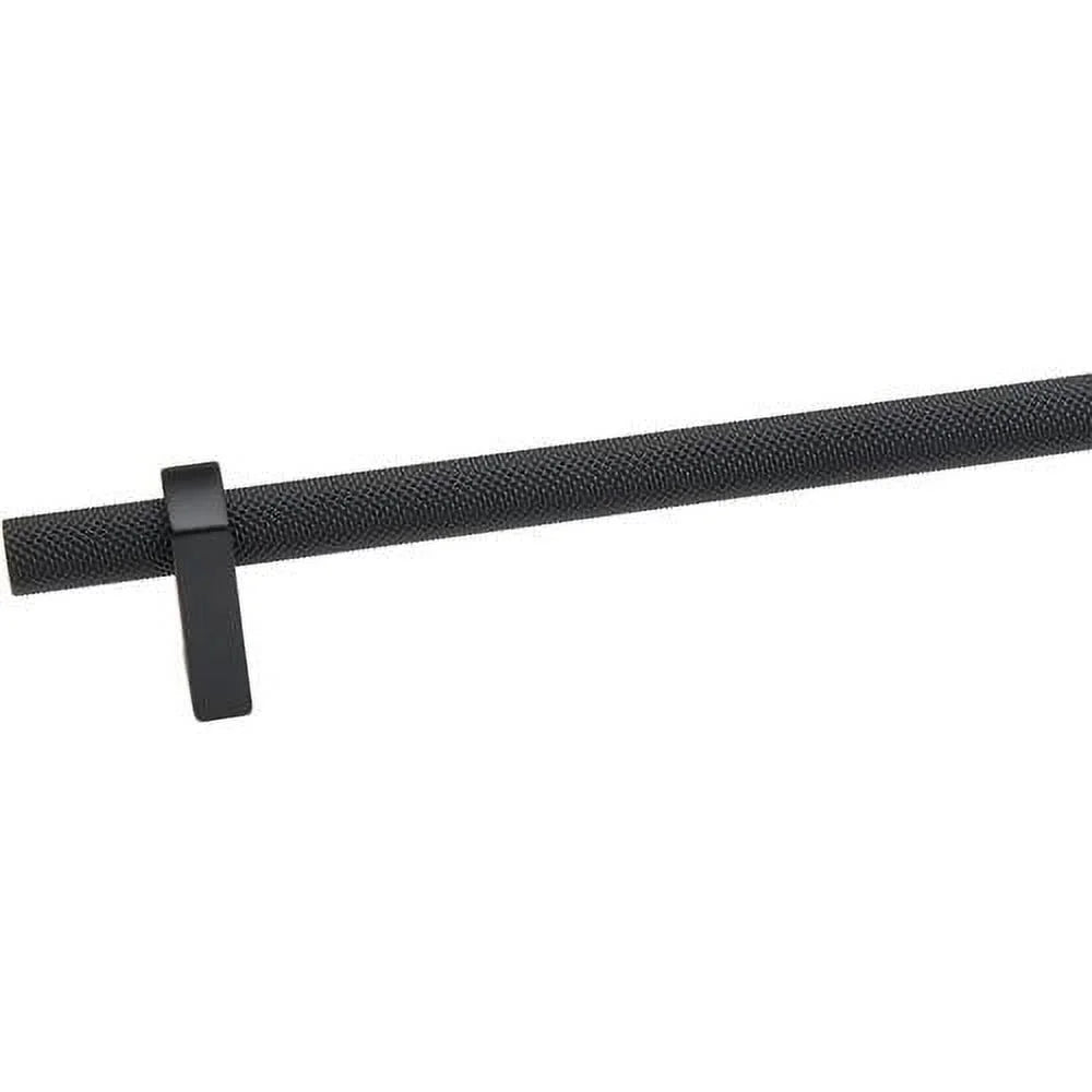 24" Center To Center Knurled Bar Appliance Pull Matte Black A449