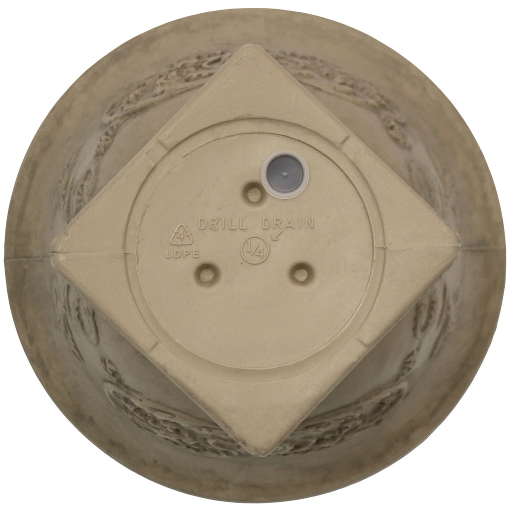 Beige 16" Double-Walled Weather-Resistant Planter K589
